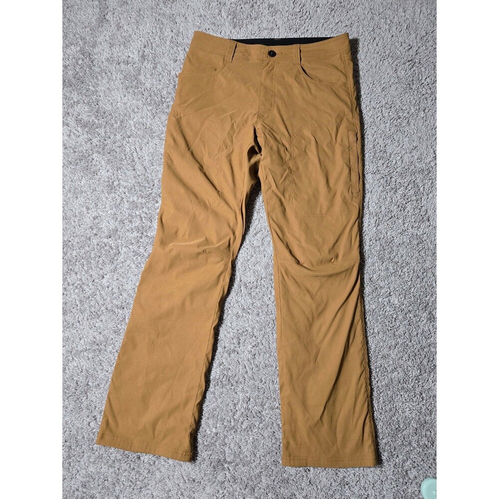 Orvis Men's Fleece Lined Stretch Comfort Pants Khaki Tan Men's 32x32 Dress